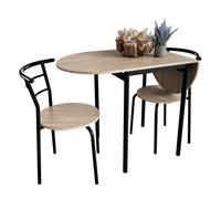 Conjunto mesa extensible con 2 sillas cocina butterfly en varios colores