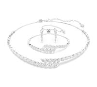 Conjunto Mesmera, Conjunto (3), Talla Marquise, Blanco, Baño de rodio OS
