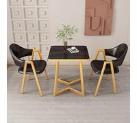 Conjunto Moderno de Mesa y Silla para conferencias, mobiliario de recepción de Oficina, diseño Compacto para Espacios pequeños y Apartamentos, Elegante combinación de Mesa y Silla (Color: B-