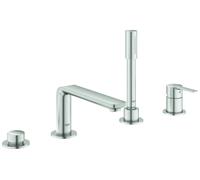Conjunto monomando Grohe Lineare de 4 orificios para bañera, 212 mm de proyección, 19577DC1, Color: súper acero