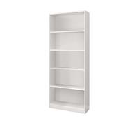 Conjunto muebles despacho blanco mobiliario moderno (mesa escritorio + aparador + 2 estanterías) 60 cm