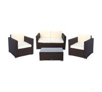 Conjunto muebles terraza sillones, sofá y mesita ratán aktive