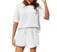 Conjunto Mujer Vestir Dos Piezas Verano, Conjunto Deportivo Mujer Casual, Chándal Completo Traje Informal Y CóModo Camisa MurciéLago Estilo Extranjero Pantalones Chándal Completo Chandal Verano