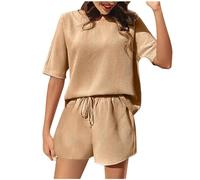 Conjunto Mujer Vestir Dos Piezas Verano, Conjunto Deportivo Mujer Casual, Chándal Completo Traje Informal Y CóModo Camisa MurciéLago Estilo Extranjero Pantalones Chándal Completo Chandal Verano