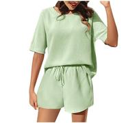 Conjunto Mujer Vestir Dos Piezas Verano, Conjunto Deportivo Mujer Casual, Chándal Completo Traje Informal Y CóModo Camisa MurciéLago Estilo Extranjero Pantalones Chándal Completo Chandal Verano