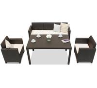 Conjunto Nebraska Apetito 5 mimbre marron Bica