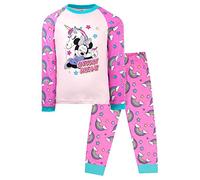 Conjunto oficial de Minnie Mouse para niñas de 4 a 5 años, pijama de manga larga de Minnie Mouse Unicorn Dreams | Disfraz de Minnie Mouse 100% algodón | Producto oficial | Regalo para niñas, rosa