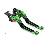 Conjunto Palanca Embrague Freno Motos Para Pulsar 200 RS Para COME Para NS 2 Para Dominar 400 2012-2018 Manija Palanca Embrague Freno Estacionamiento Extensible Plegable(A-Green)