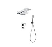 Conjunto para ducha con una grifería fabricada en latón de diseño moderno Rodas de Imex