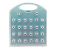 Conjunto Perforación De Papel De Alfabeto - Cortador De Acero Inoxidable, Tablero De Manualidades, Herramienta De Letras | Tablero En Forma De a to z Con Bordes Para Cortes Limpios, Tarjetas