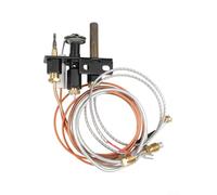 Conjunto piloto de 3 vías para chimenea de gas natural propano LP 10002265 10002264, incluye tubo piloto de gas termopar termopar encendedor para MAJESTIC HHT