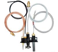 Conjunto piloto de gas natural, 1 juego 69L17 904405, pieza de repuesto fácil de instalar, ajuste de metal para chimenea de ventilación directa Lennox