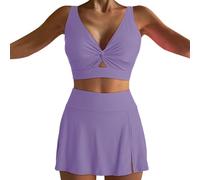 Conjunto Playa Mujer Bikinis 2026 Talla Grande Women's Sexy Resort Beach Bikini with Breast Without Brackets BañAdor Push up con Relleno BañAdores De Mujer (Clear, XL)