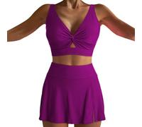 Conjunto Playa Mujer Bikinis 2026 Talla Grande Women's Sexy Resort Beach Bikini with Breast Without Brackets BañAdor Push up con Relleno BañAdores De Mujer (PP1, M)