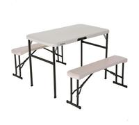 LIFETIME 80352-lifetime Mesa Pleg Crema 106,5x61x73,5cm C/2 Bancos