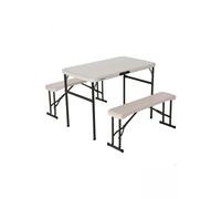 Conjunto Plegable Mesa Y 2 Bancos Utrarresistente Lifetime 106x61x74 CM Uv100 MKP