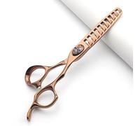 Conjunto profesional de corte de pelo de 6/7 pulgadas, tijeras escasas de acero inoxidable, adecuado para salones de peluquería y familias (Corte delgado de 6 pulgadas-I)