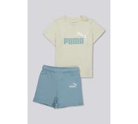 PUMA Conjunto de camiseta y shorts Minicats Essentials infantil, Ropa, Blanco, 9-12M 9-12M