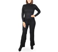 Conjunto Punto Mujer 2 Piezas Conjunto de Jersey de Manga Larga con Pantalon Ajustable con Cordones. Set para Invierno, Otoño. Talla M