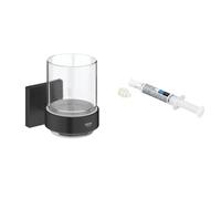 Conjunto recipiente para cepillos de dientes Grohe Start Cube 410972430, pegamento Grohe QuickGlue 41127000