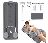 Conjunto Reformar Pilates,Tabla de Pilates Plegable para Entrenamiento en Casa | Equipo de Entrenamiento Plegable Fortalecimiento Muscular, Accesorios de Gimnasio Hogar