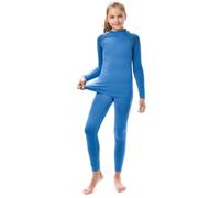meteor Conjunto Ropa Interior Térmica para Niños - Camiseta de Manga Larga y Pantalón - Set Infantil Elástico para Esquí Snowboard Acampada y Senderismo para Niño y Niña