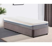 Conjunto somier terciopelo + colchón de muelles ensacados y memoria de forma 25 cm de grosor - 140 x 190 cm - TIAMAT de YSMÉE