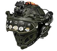 Conjunto Táctico de Casco Fast, Casco Protector Mejorado con Máscara y Funda para Auriculares, Equipamiento Militar para Entrenamiento de Paintball y Airsoft