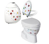 Conjunto taza de inodoro compacto Creavit Kid CK300-11CB00E-FF00, cisterna universal Creavit Kid CK400.00CB00E.FF00, KC0802.01.1, IT1025