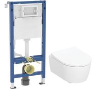 Conjunto taza de inodoro Geberit iCon 503.232.00.1, marco empotrado Geberit Duofix 111.170.00.2