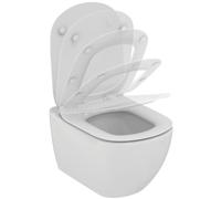 Conjunto taza de inodoro Ideal Standard Tesi T007901, tapa de inodoro Ideal Standard Tesi T352701