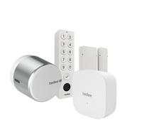 Conjunto Tedee GO2 de aluminio plateado (incluye puente, teclado...