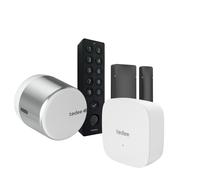 Conjunto Tedee GO2 de aluminio plateado (incluye puente, teclado...