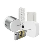 Conjunto Tedee GO2 de aluminio plateado (incluye puente, teclado...