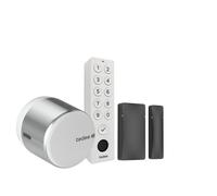 Conjunto Tedee GO2 de aluminio plateado (incluye teclado blanco y...