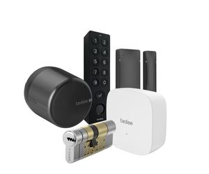 Conjunto Tedee Set GO2 de aluminio negro (incluye puente, teclado...