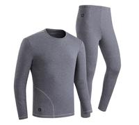 Conjunto térmico de Felpa para Hombre con calefacción USB Inteligente y Once Zonas de protección contra el frío Ideal como Pijama o Ropa de Descanso Durante la Temporada Invernal