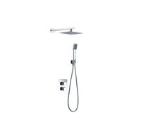 Conjunto termostático de 3 módulos para ducha con un diseño moderno de acabado cromado Cies de Imex - Plateado / Latón / Imex