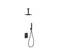 Conjunto termostático para ducha de 3 módulos con un diseño moderno de color negro mate portugal Madeira de Imex - Negro / Latón / Imex