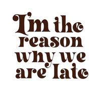 Conjunto tipográfico de papá y yo Calcomanías de letras 67.2x76.2cm Removible sin dejar pegamento Café