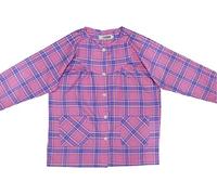 Conjunto traje enfermería para mujeres Cirugía discapacidad Pacientes Parálisis Postrado en cama Paciente Cuidado Ropa - cremallera, fácil usar,Pinkcoat,XXL