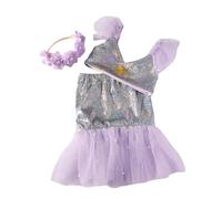 Conjunto Traje Para Sesión Fotos Recién Nacidos Vestido Dividido Con Temática Oceánica Falda Y Tops Con Tocado Para Fiesta Y Celebración 1 Juego