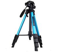 Conjunto Tridimensional De Trípode De Aleación De Aluminio Pan-Tilt, Soporte De Proyector Digital De Cámara Portátil De Trípode, Fácil De Guardar, Tomarlo Cuando Lo Use,Azul