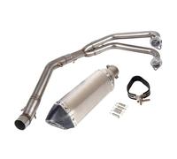 Conjunto tubo escape Sistemas De Escape Sistema Completo Para YZF R3 Para R25 Para MT-03 Tubo De Enlace Del Cabezal Tubos Del Silenciador 370 Mm(B)