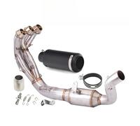 Conjunto tubo escape Slip Para MT09 2021-2023 Sistema Completo Puntas De Silenciador De Tubo De Conexión De Cabezal