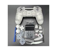Conjuntos completos - PS4 Pro JDM-050 JDM-055 Carcasa de plástico rígido transparente para control de reemplazo