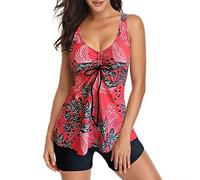 Conjuntos de Bikinis para Mujer,Talla Grande Vikinis Estampado Moda Sexy Bikini Dos Piezas Elegante Conjunto Talla Ajustable Natacion Surf Bañador Swimwear#G