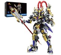 Conjuntos de bloques de construcción de mechas JMBricklayer 70155, conjuntos de construcción de robots mecha para adultos, kit de modelo de mecha de guerrero héroe para adultos, mecha genial con armas