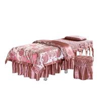 Conjuntos de camas de masaje, Juego de sábanas for camilla de masaje, paquete de 4, multicolor, varios tamaños(Rosso,185x70)