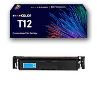 Conjuntos de Cartuchos de tóner T12 remanufacturados con Chip de Repuesto para impresoras multifunción Canon Color ImageCLASS X LBP1333C MF1333C I-SENSYS X C1333i C1333iF C1333P,Cyan-1Pack